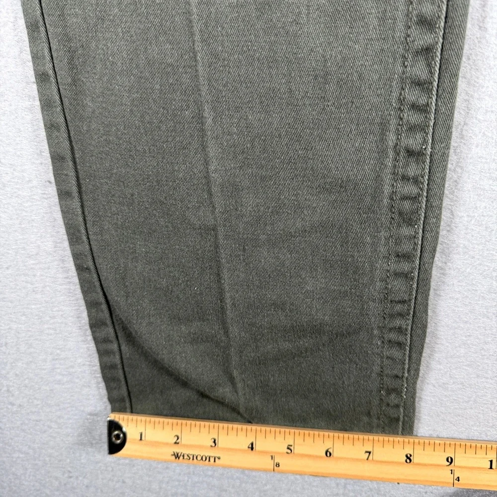 True Religion Billy Super T Mens 34x31 Olive Green Straight Leg Pants USA Made